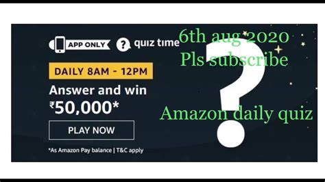 amazon quiz answers today 50,000